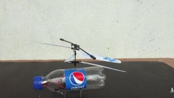 آموزش ساخت هلیکوپتر کنترلی با بطری نوشابه